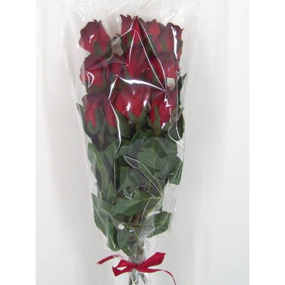 Silk Roses Bouquet Red 50cm Artificial Flowers